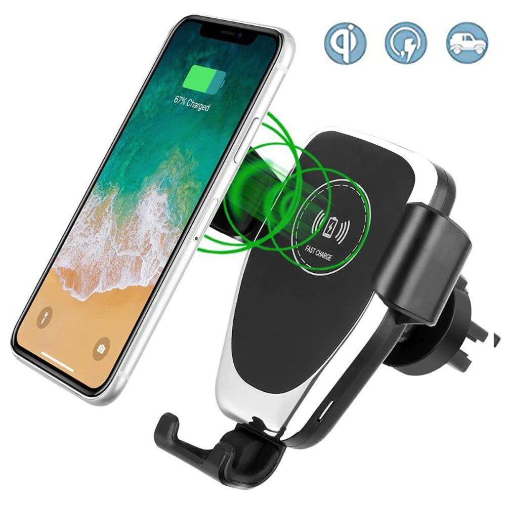 RAPID CHARGE -15W Car Wireless Charger Magnetic Car Mount Phone Holder 