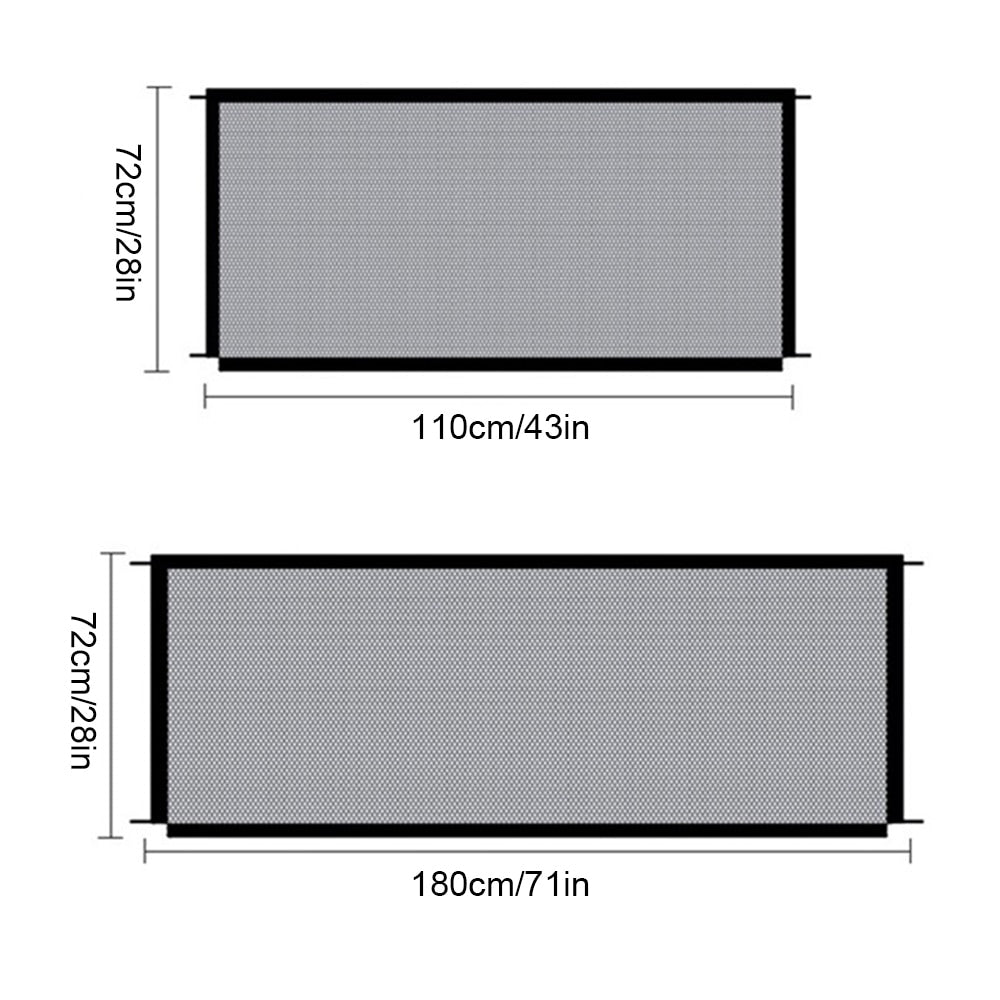 Mesh Dog Gate Pet Barrier Fences Portable Folding Breathable Mesh Dog Gate Pet Separation Guard Isolated Fence Baby Safety Fence