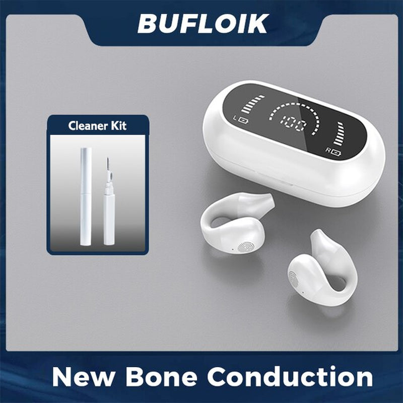 Fashion Bone Conduction Bluetooth Earphones Open Ear Clip Wireless Headphones