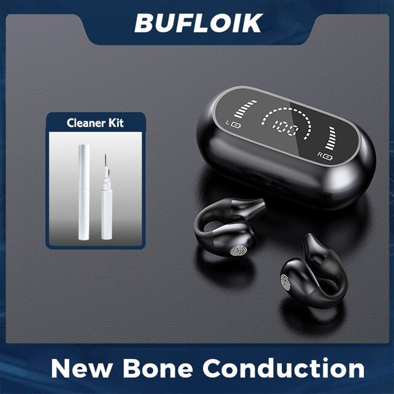 Fashion Bone Conduction Bluetooth Earphones Open Ear Clip Wireless Headphones