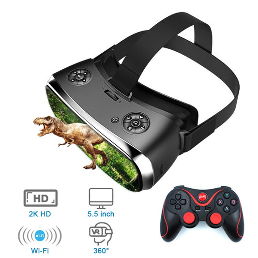 VR Integrated Machine 2K HD WIFI 3D Smart Glasses 3G 16G All in One VR Glasses in Virtual Reality Immersive VR Helmet Box