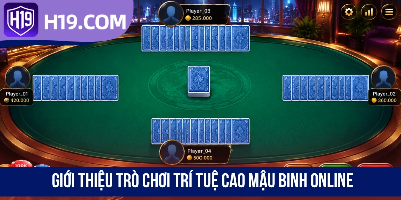 Giới thiệu trò chơi trí tuệ cao Mậu Binh Online